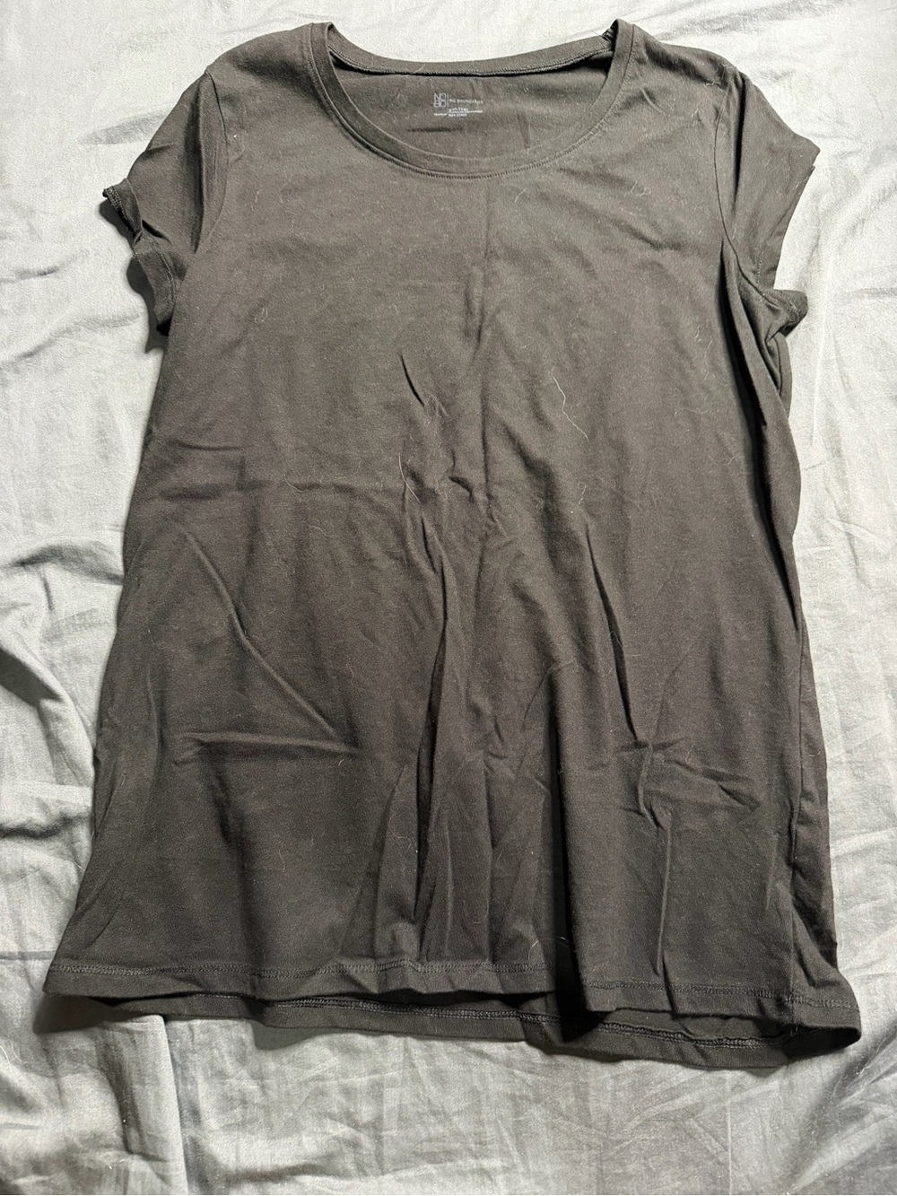 No Boundaries Women Short Sleeve Tees - Gray, Pink, Black - Picture 7 of 7